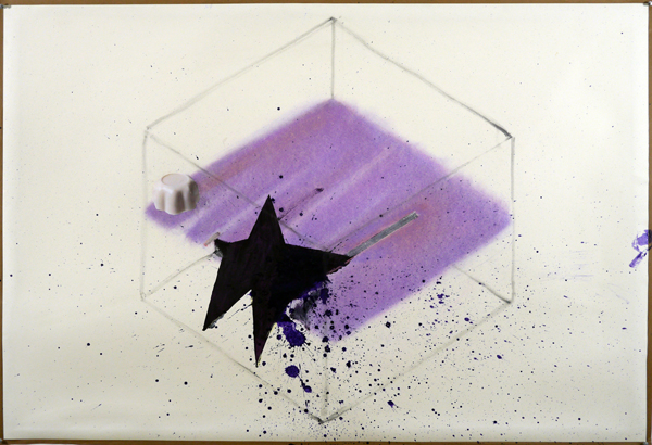 Abstract painting with star shape