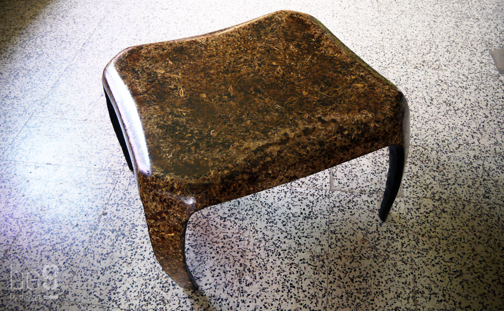 Pinecone chip side table