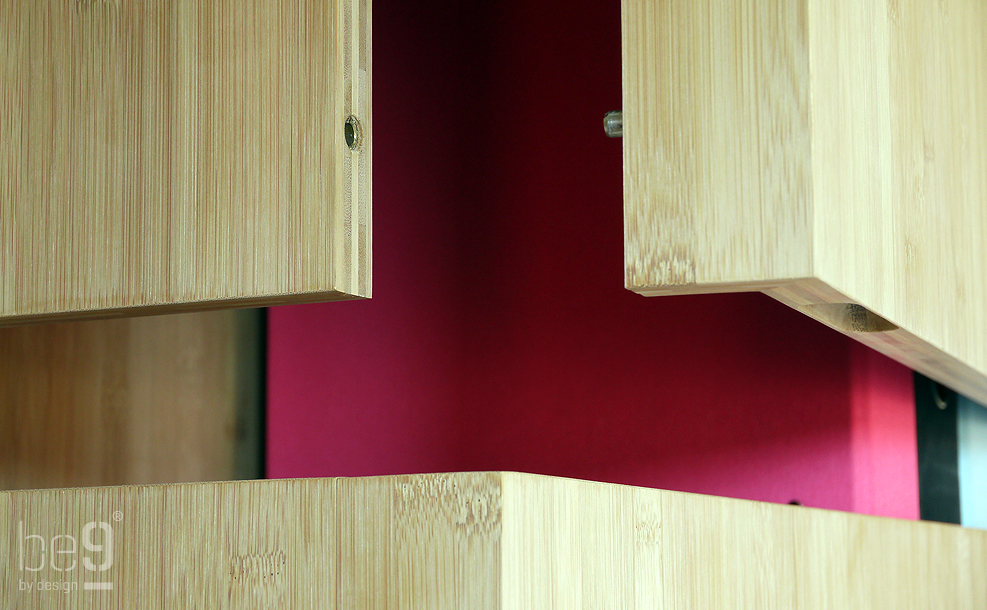 Close-up of door of a bookcase