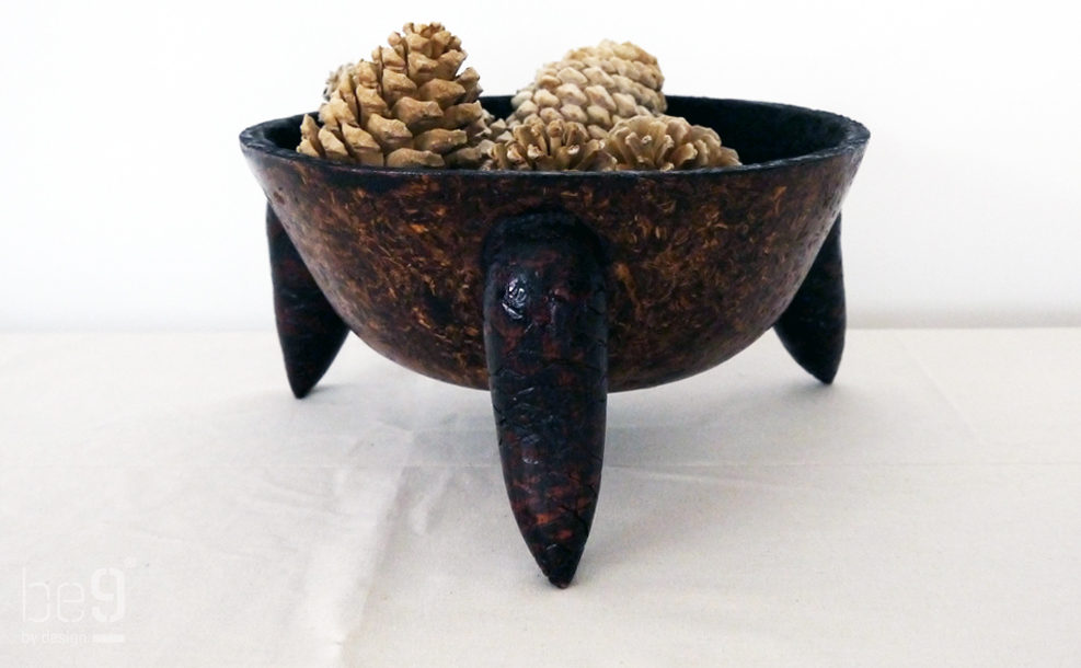 Bleached Scots Pinecone chips bowl