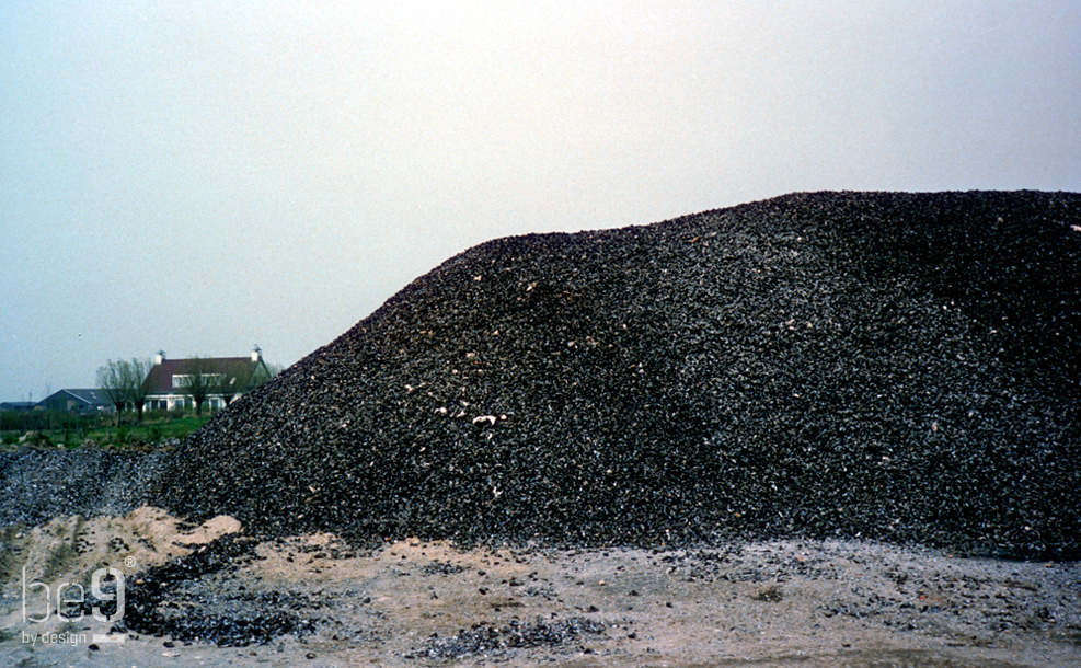 Mussel shell mountain in Zeeland