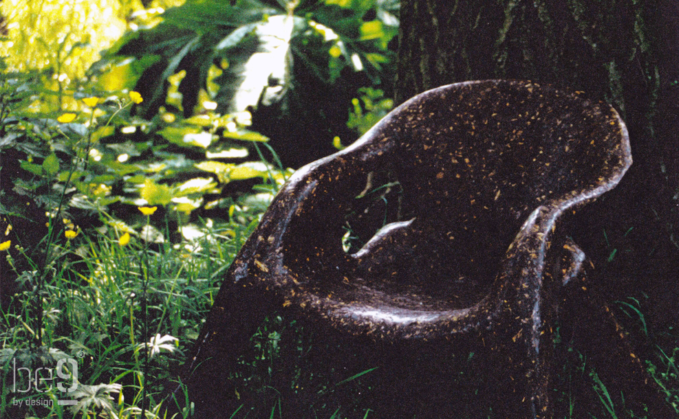 Pinecone chair in the woods