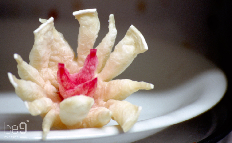 Starch flower in oven